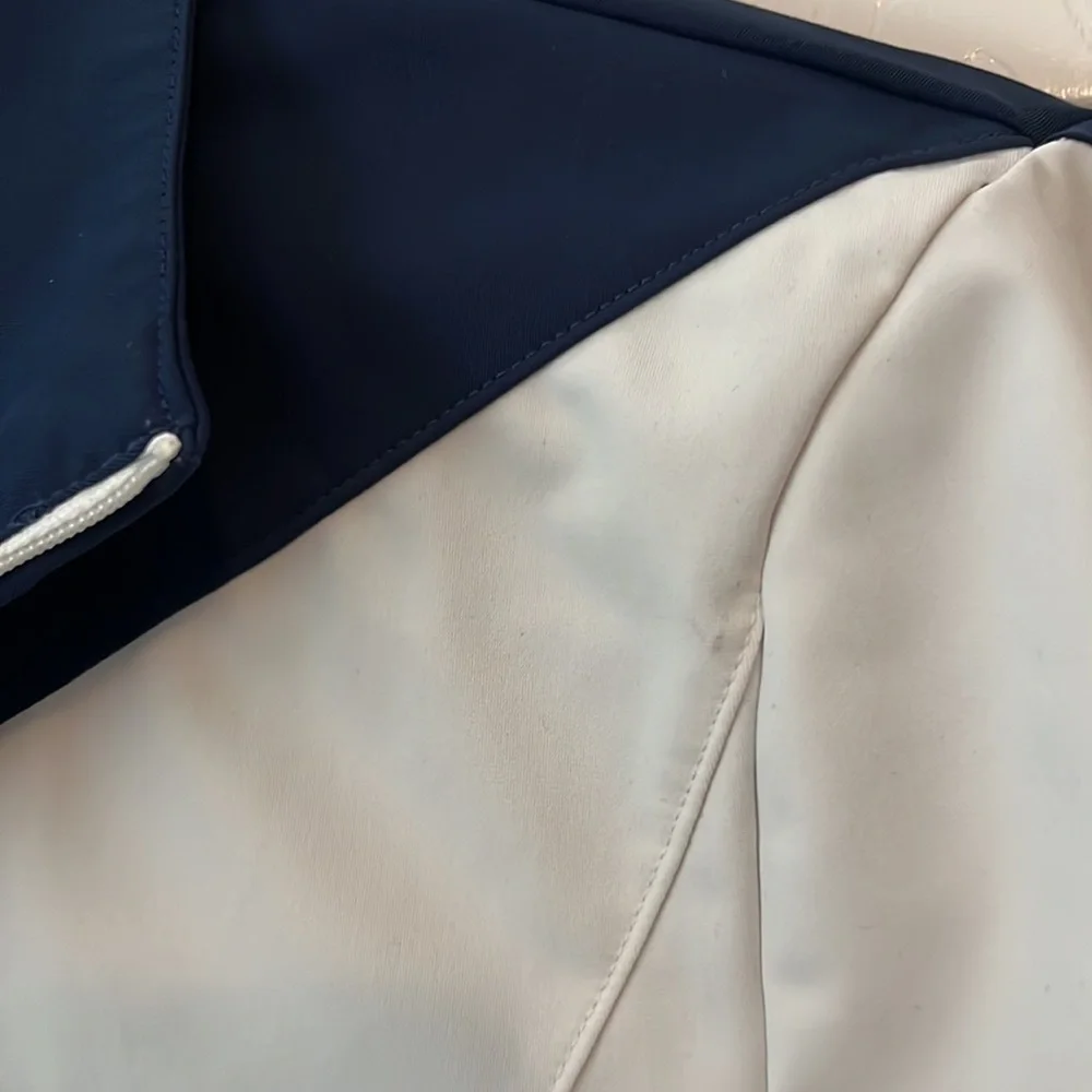 White and Navy Nike Golf Dri-Fit Jacket Size M